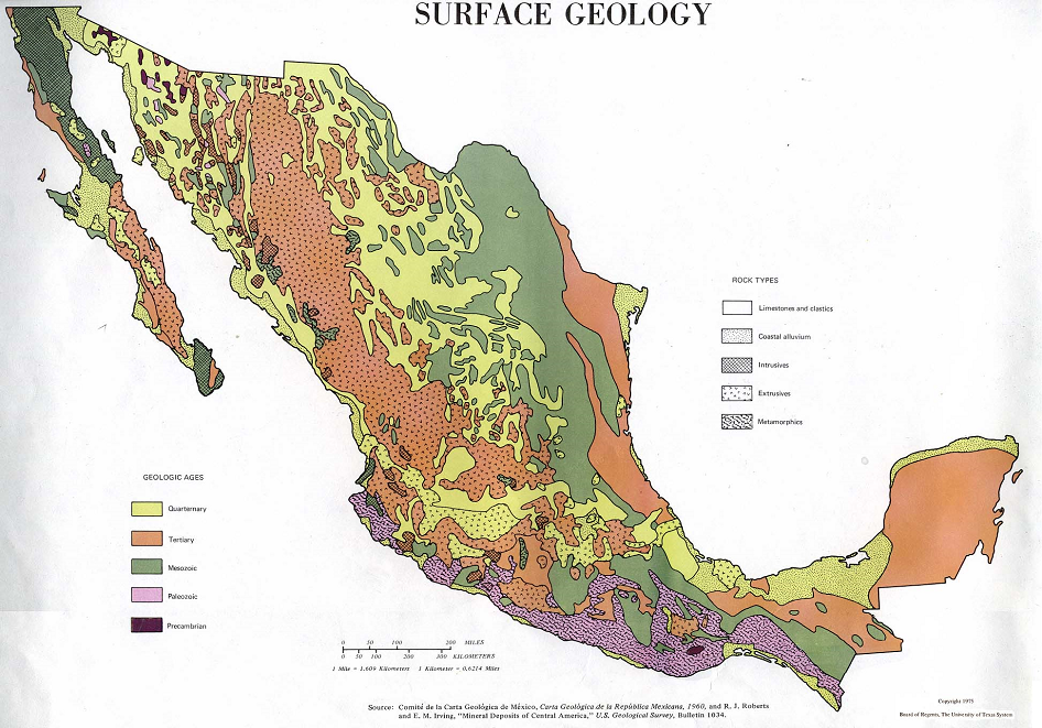 Tomado de USGS boletin 1034, 1960